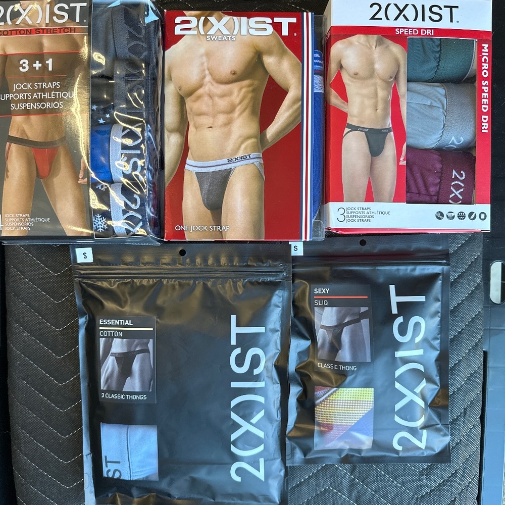 Lot of 12 2(x)ist 2xist Jockstraps and Thongs (New in package)